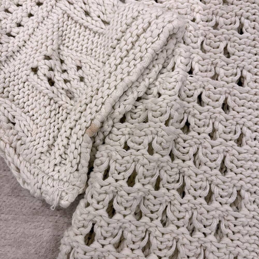 Vintage Y2K Xhilaration Cream Crochet Cardigan - Boho Festival Style  Brand: Xhi - Picture 4 of 6